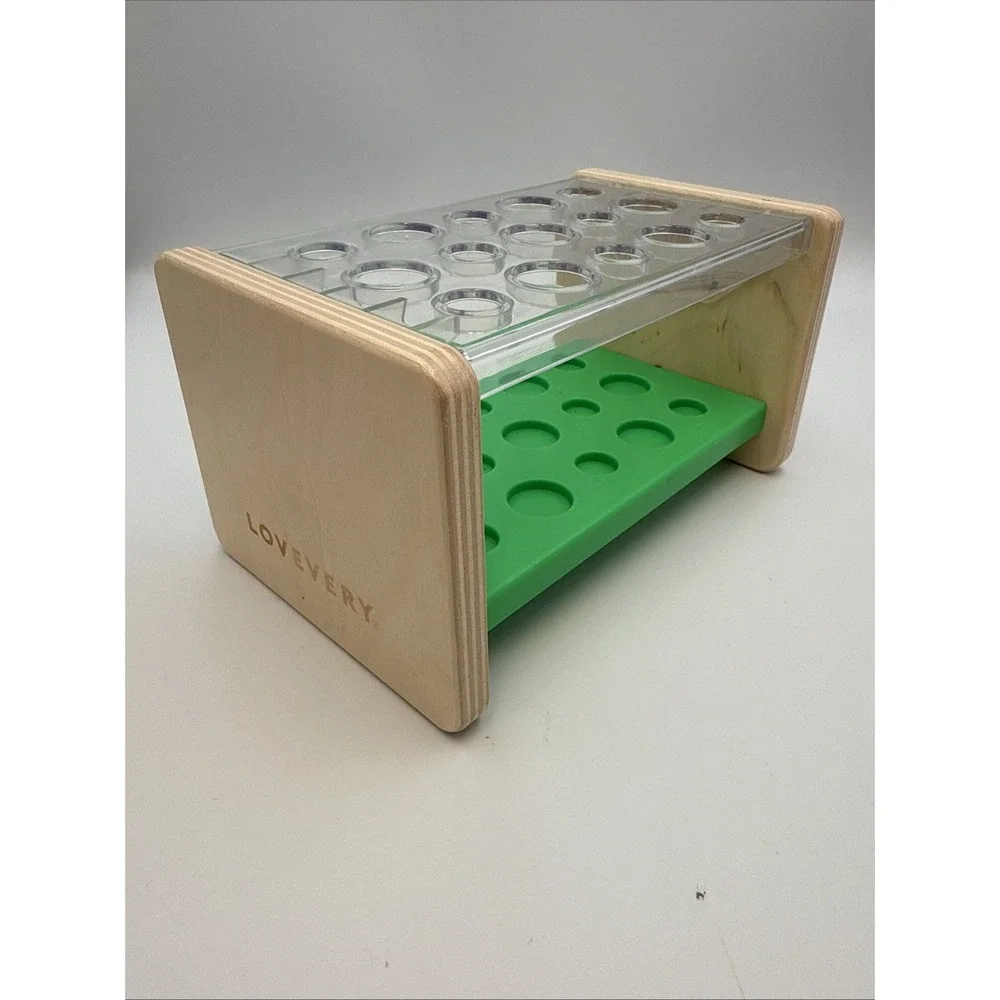 Lovevery‎ The Companion Green Posting Peg Replacement Wooden Organizer